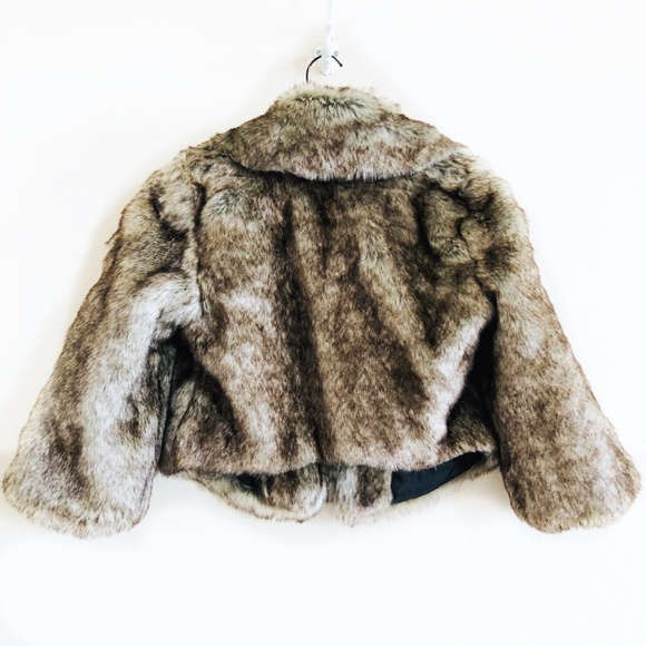 💋SALE! Instant Glam Brown Fox Faux Fur Coat - Picture 2 of 6